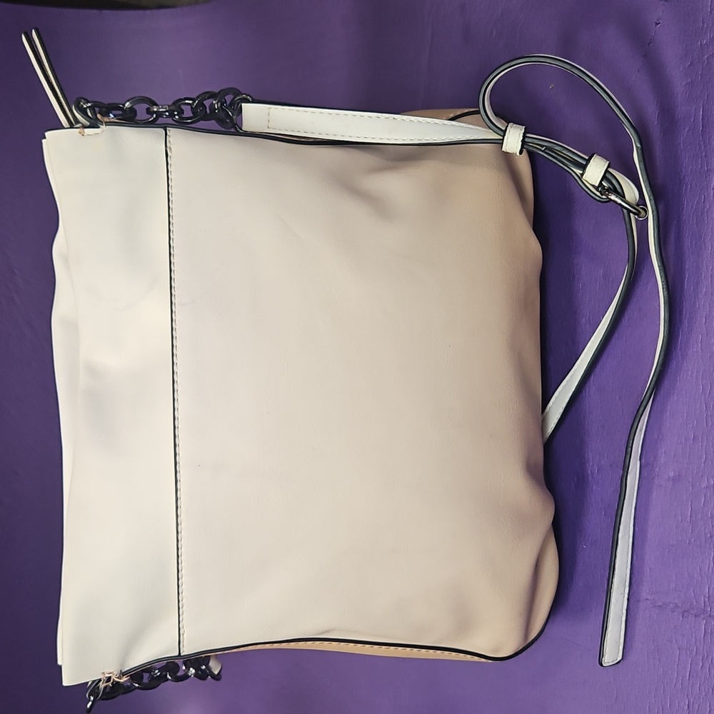 Simply Vera Vera Wang Cream and Tan Shoulder Bag - Picture 4 of 16